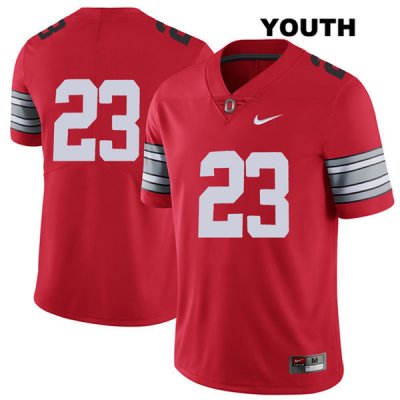 Youth NCAA Ohio State Buckeyes De'Shawn White #23 College Stitched 2018 Spring Game No Name Authentic Nike Red Football Jersey NA20O43SC